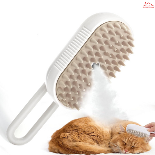 Cat & Dog Steam Brush, Electric Spray Massage Comb Hair Removal Grooming Tool